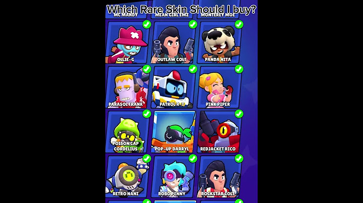 Now you can pick ! Which Rare Skin should I buy?#brawlstars#bs#shorts#toodyx#supercell