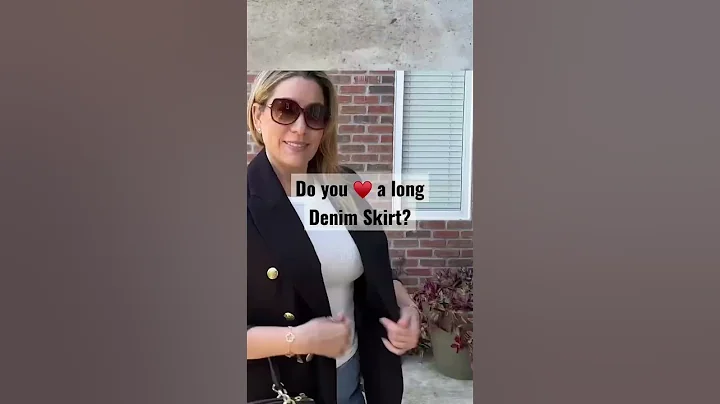 🌻 Styling a Long Denim Skirt for Spring & Summer 😎 #shortsfeed #denim #shortvideo #shorts #spring