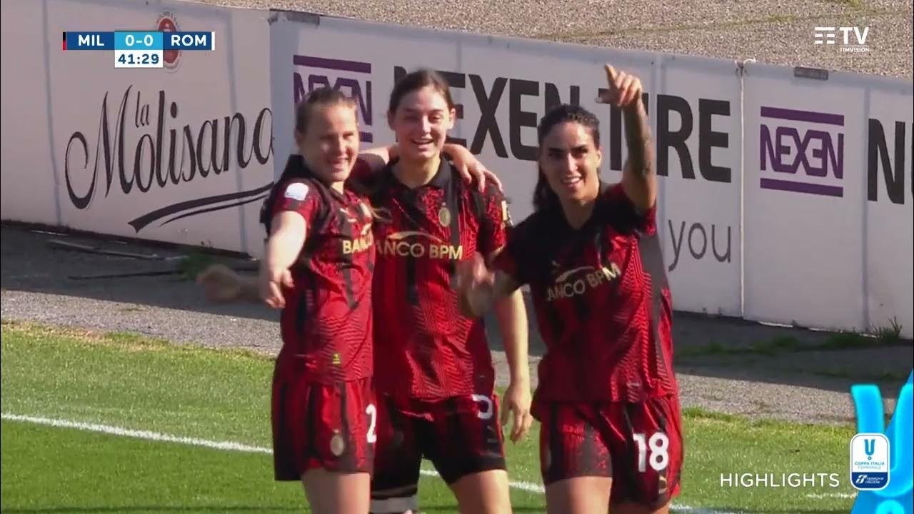 Milan-Roma 1-0 | Che stacco Piemonte | Coppa Italia Femminile Ferrovie dello Stato Italiane 2022/23