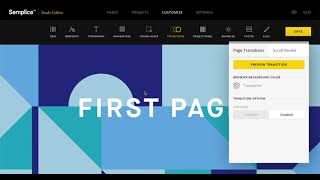 Semplice 5 tutorial | How to Work with Page Transitions