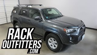 Toyota 4runner with rhino rack vortex aero sx roof crossbars