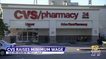 CVS will raise its minimum wage to $15 an hour