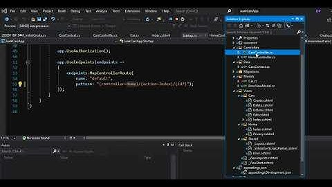 Change Home Controller ASP.NET Core