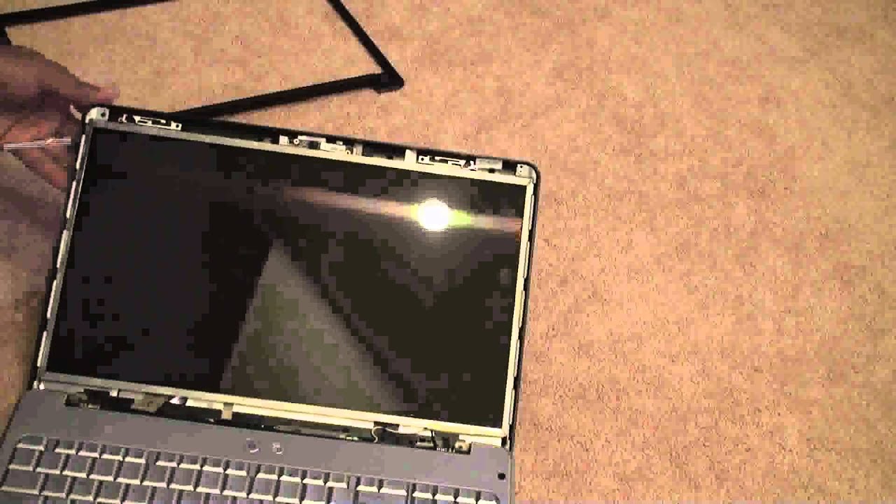 HP G60 16inch Screen disembly how to remove old screen YouTube