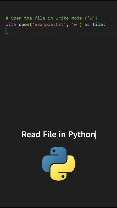 Read File in Python #python #pythoncoding #coding #code - YouTube