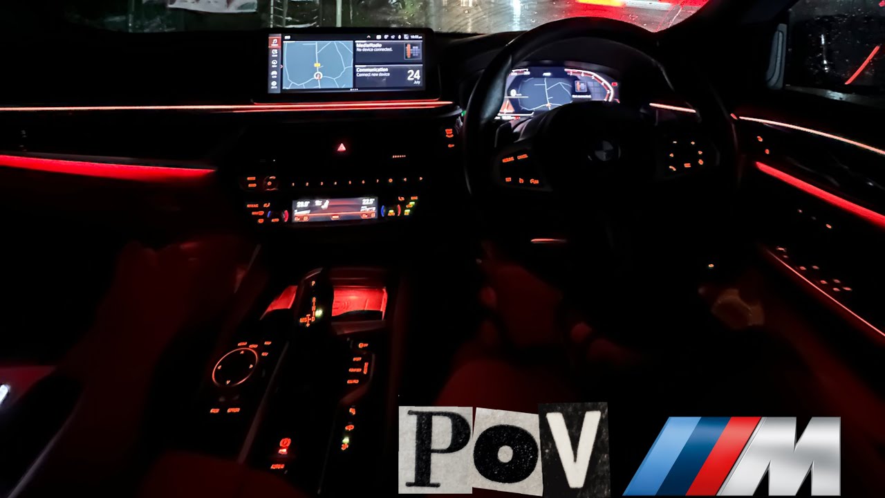 POV Night drive BMW 630i GT M Sport