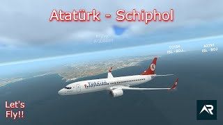 Istanbul (LTBA) to Amsterdam (EHAM) with Turkish Airlines B737800 (TCJGE Livery)  RFS