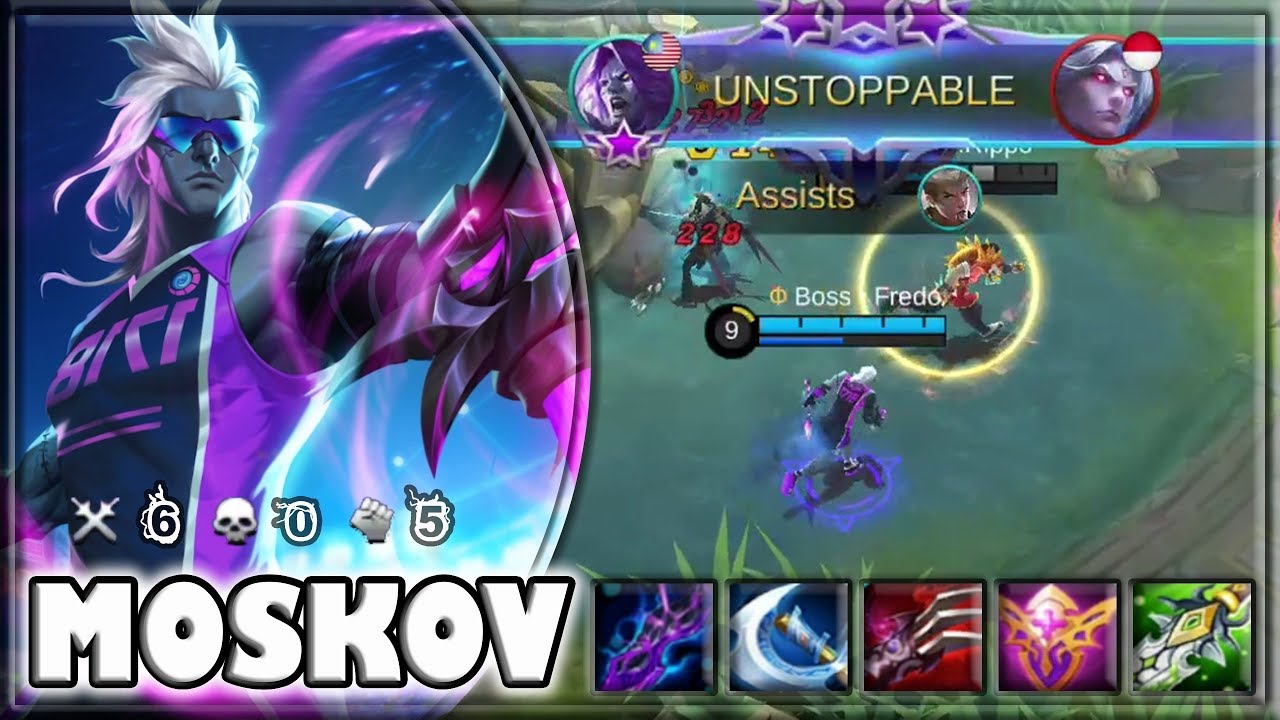 AMAZING MARKSMAN [by Boss • Fredo] MOSKOV BUILD & GAMEPLAY ~ MOBILE LEGENDS