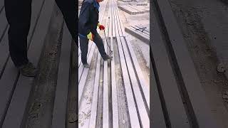 Concrete Lintel Positioning for Structural Work |Precise Installation Process#Shorts