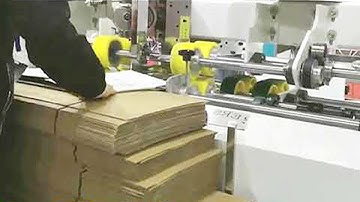 semi automatic nails stapling machine unfolded carton boxes stapler cases Stitching