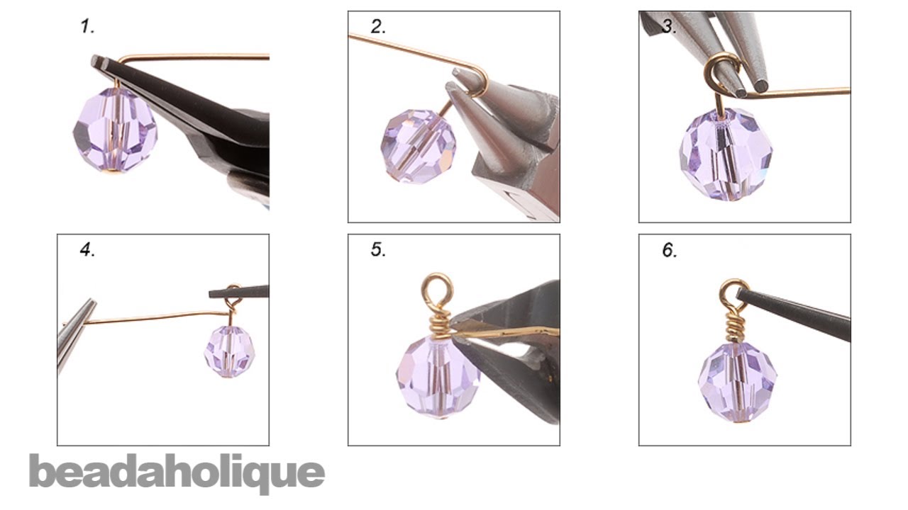 How to Make a Wrapped Wire Loop for Jewelry Making 