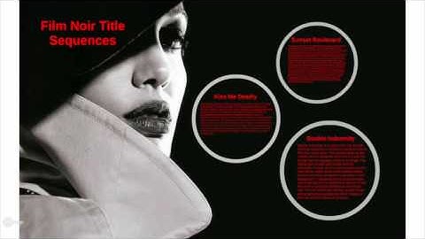 Film Noir Title Sequences