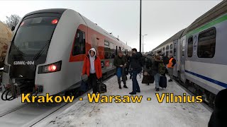 Поезд Краков - Варшава - Вильнюс ЕЖЕДНЕВНО! Путешествие из Польши в Литву.