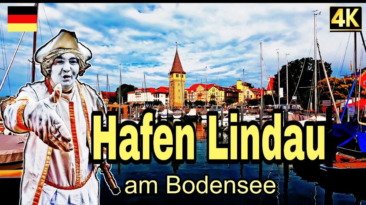 Lindau germany🇩🇪| beautiful Hafen Lindau|4K walking in Lindau|Lindau Bodensee Tour|Lindau 4K Walking