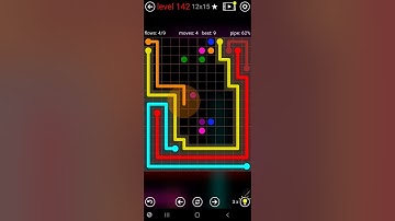 How To Solve Flow Free 12x15 Mega Mania Pack Level 142 Board Walk Through Solution Walkthrough