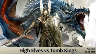 WHFB battle report 5k High Elves vs Tomb Kings