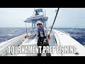 Prepare  practice fish for our offshore fishing tournament with us