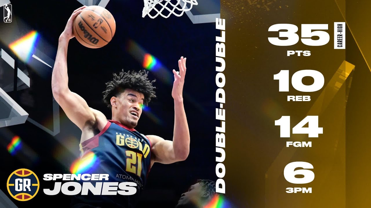 Spencer Jones Erupts With Career-High 35 points vs. Rip City Remix