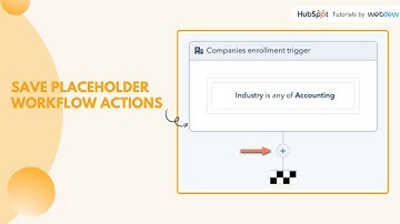 How to save placeholder workflow actions