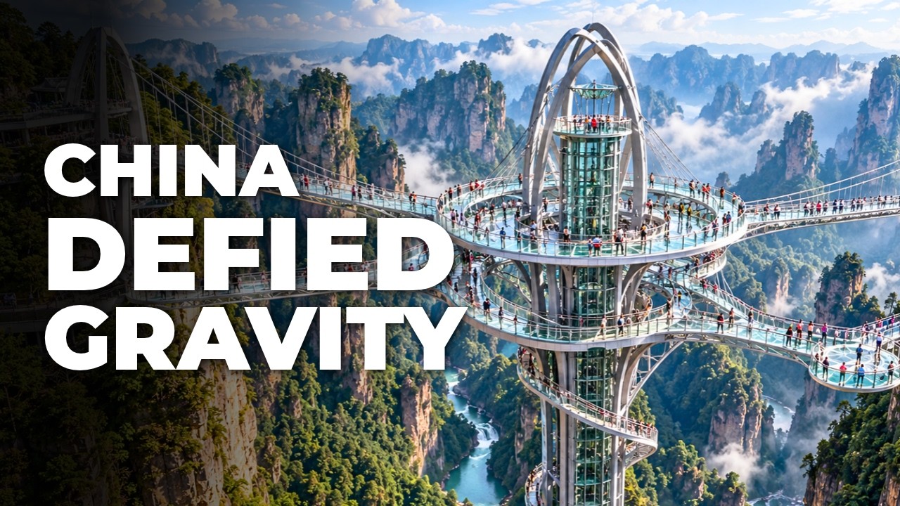 How China Built a Glass Bridge 1,500 Feet Above the Ground - YouTube