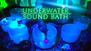 Underwater Sound Bath for Deep Meditation | Crystal Singing Bowls | Sleep Music | Study | ASMR