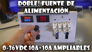 DOBLE FUENTE A. VARIABLE 1,2536VDC 10A o mas!