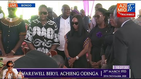 Mama Ida Odinga, Winnie, Rosemary and Junior arrive at Kang