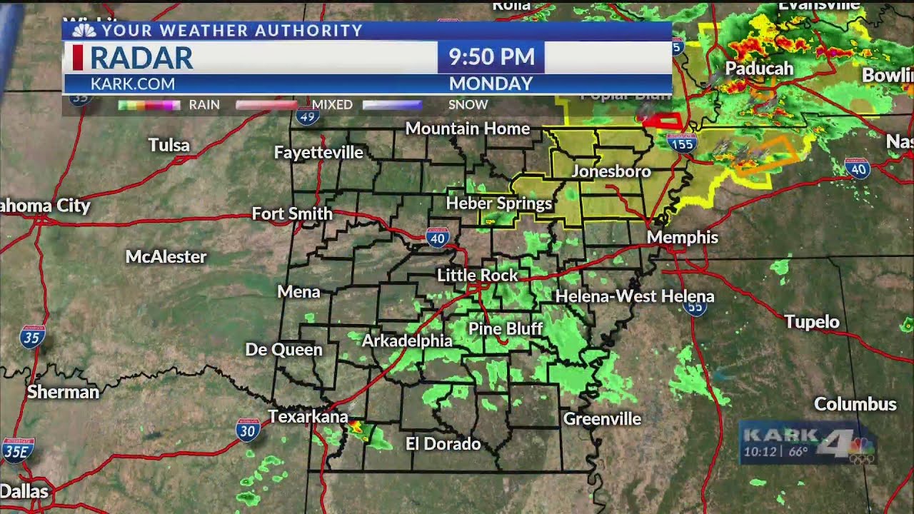Tornado Watch Issued for parts of Arkansas - YouTube