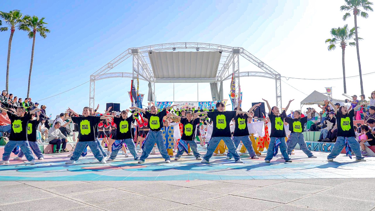 インドの大運動会 サンポートナカガワ ブルーシンドローム ドスベロ 4K] Team Kodomo Rengo's Grand Dance Battle - Osaka Bay Area