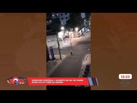 Homem é flagrado roubando fios de cobre no Centro de Teresina 03 12 2024