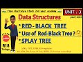 Data Structures || UNIT: 3 || Red-Black Tree || Splay Tree  Explanation || JNTUH R18