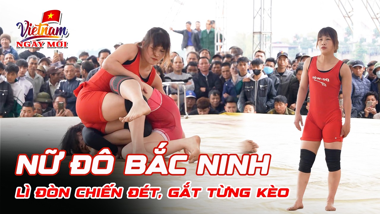 🔥 Традиционная женская борьба | Ким Ань из Бакниня демонстрирует непревзойденное преимущество в п...