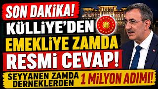 Son Daki̇ka Külli̇yeden Emekli̇ye Zamda Resmi̇ Cevap Seyyanen Zamda Derneklerden 1 Mi̇lyon Adimi