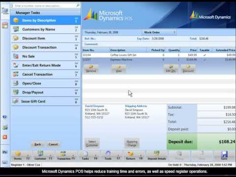 microsoft dynamics pos 2009 see employee login