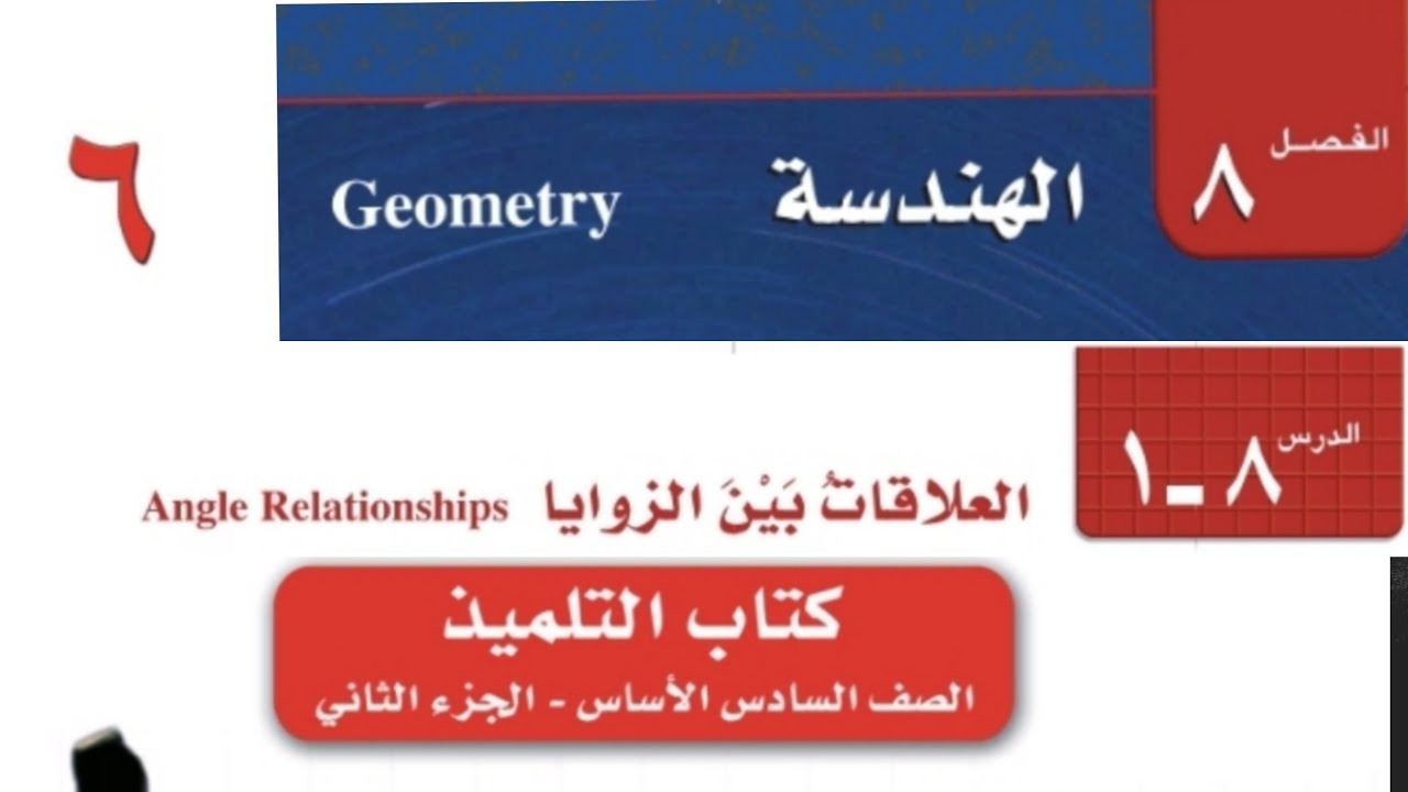 الصف السادس الابتدائي الفصل الثامن الدرس الاول