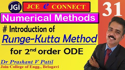 Introduction to Runge Kutta Method for 2nd order ODE | Numerical Methods |18mat31| Dr Prashant Patil