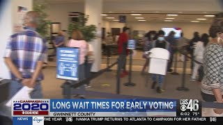 Early voters face long wait times in Gwinnett County