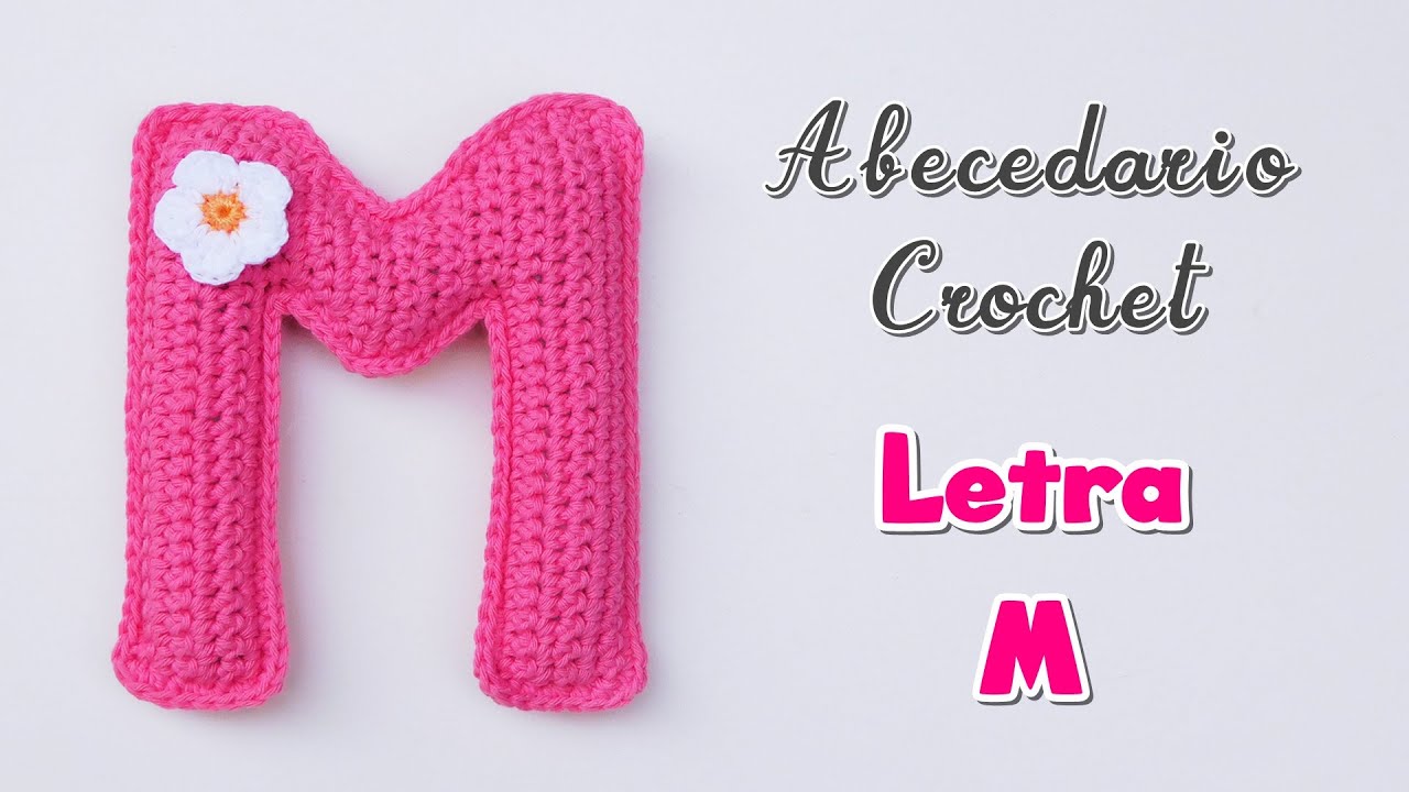 Como tejer a crochet, ganchillo Letra 