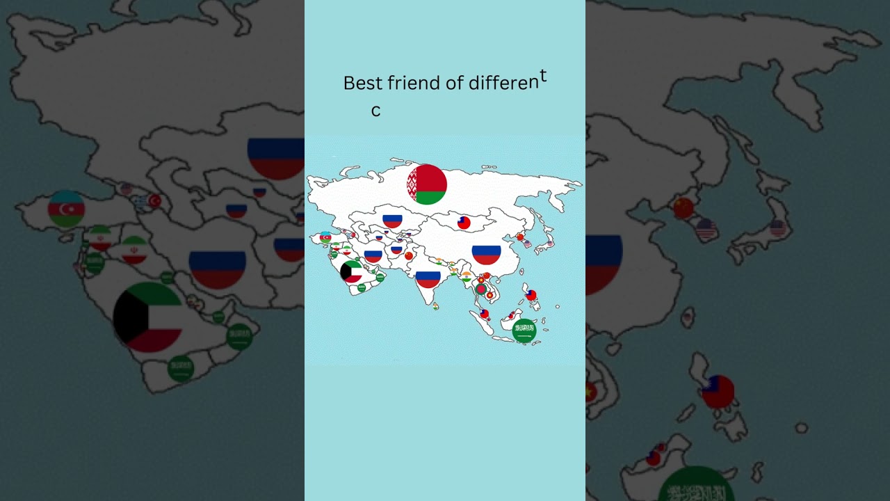 Best friends of different countries of Asia 
