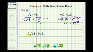 Ex:  Multiply Square Roots