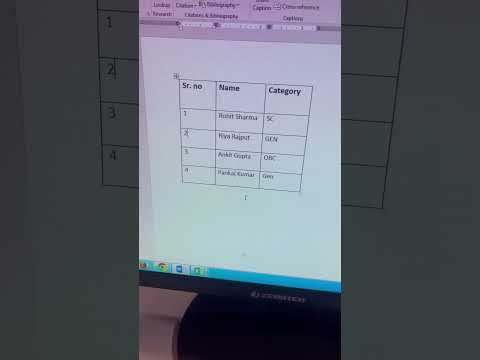 Shortcut Key to Insert Rows in Table in Microsoft Word #ytvideosshort #mswordtips #mswordtricks