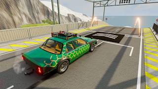 Crazy Wagon vs Mega Speed Bumps! 🚗💥 | BeamNG.drive Extreme Crash Test | CrashForge screenshot 4