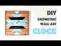 How to Build an Easy Geometric Wall Clock with 2x4&#39;s