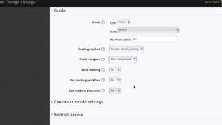 Creating an Assignment in Moodle 2.8