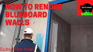 how to render blueboard walls