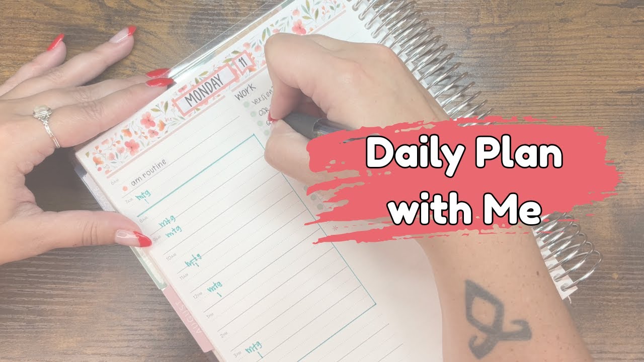Daily Plan with Me // Erin Condren Daily Duo
