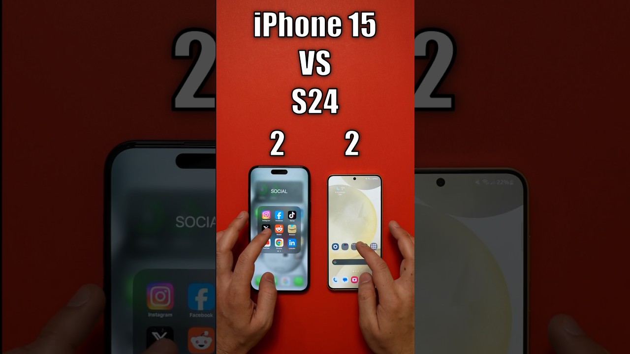 Galaxy S24 vs iPhone 15 Speed Test & CapCut Video Processing Test 