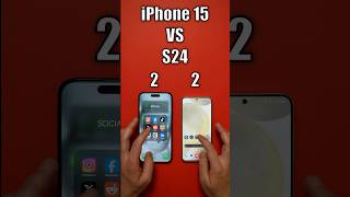 Galaxy S24 vs iPhone 15 Speed Test & CapCut Video Processing Test #shorts