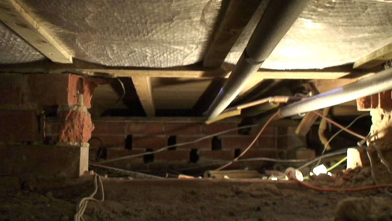 Retrofitting Insulation To A Suspended Floor Youtube