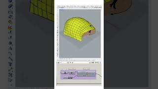 Grasshopper Kangaroo Tutorial (Parametric Mesh) #shorts